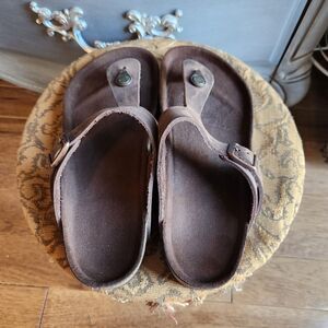 Birkenstock Womens Brown Leather Sandals Size 9, New No Tags No Box